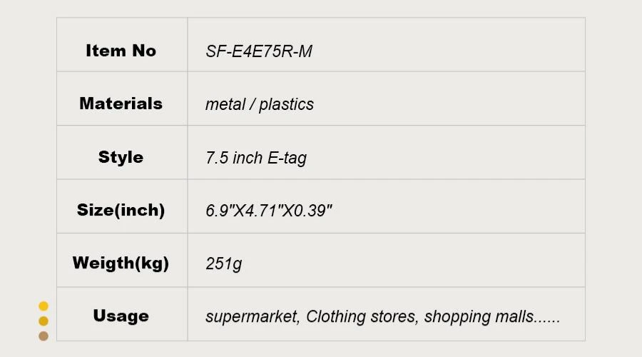 7.3-inch Electronic Price Tag Metal Square Port